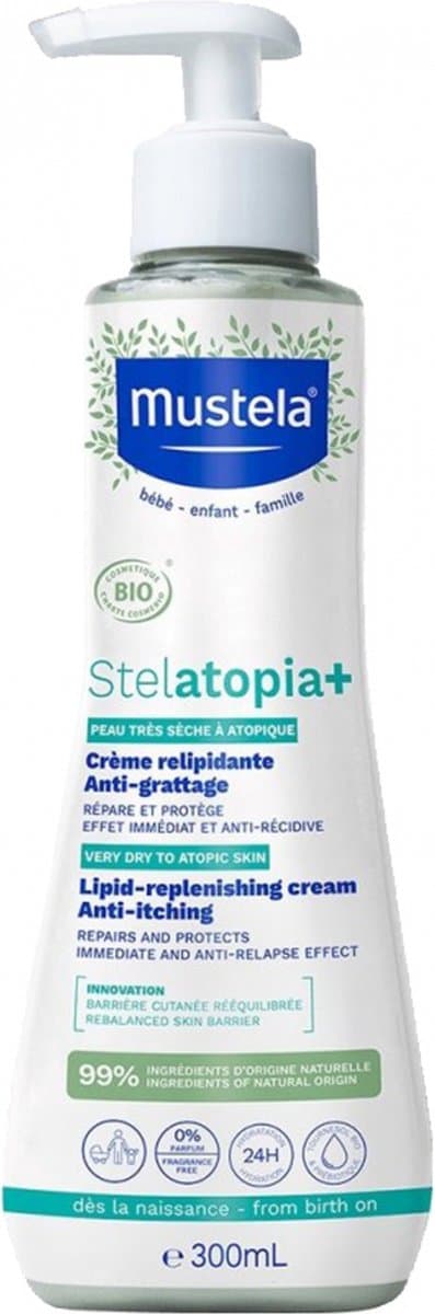 Mustela Pa Stelatopia+ Herstellende Creme Anti jeuk 300ml (EAN: 3504105039875)