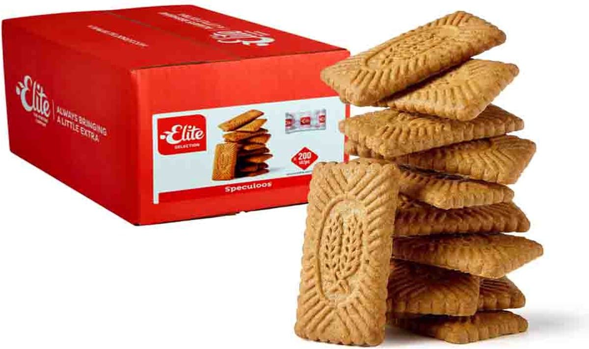 Elite Speculoos koffiekoekjes - portieverpakt voor bij de koffie - 200 stuks (EAN: 5410931500985)