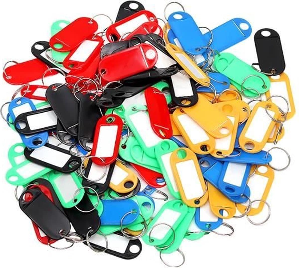 Sleutellabels kleurassorti - 50 stuks (EAN: 8718734204374)