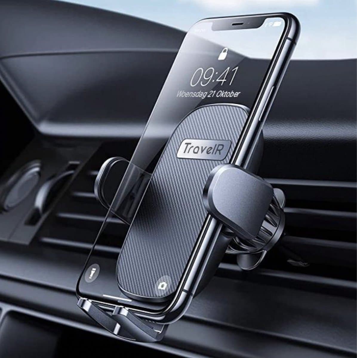 TravelR Auto Telefoonhouder – Ventilatierooster – Universeel – Zwart – GSM Houder Auto – Telefoonhouders Auto – Autohouder (EAN: 8720299013520): **Waarom deze autohouder**