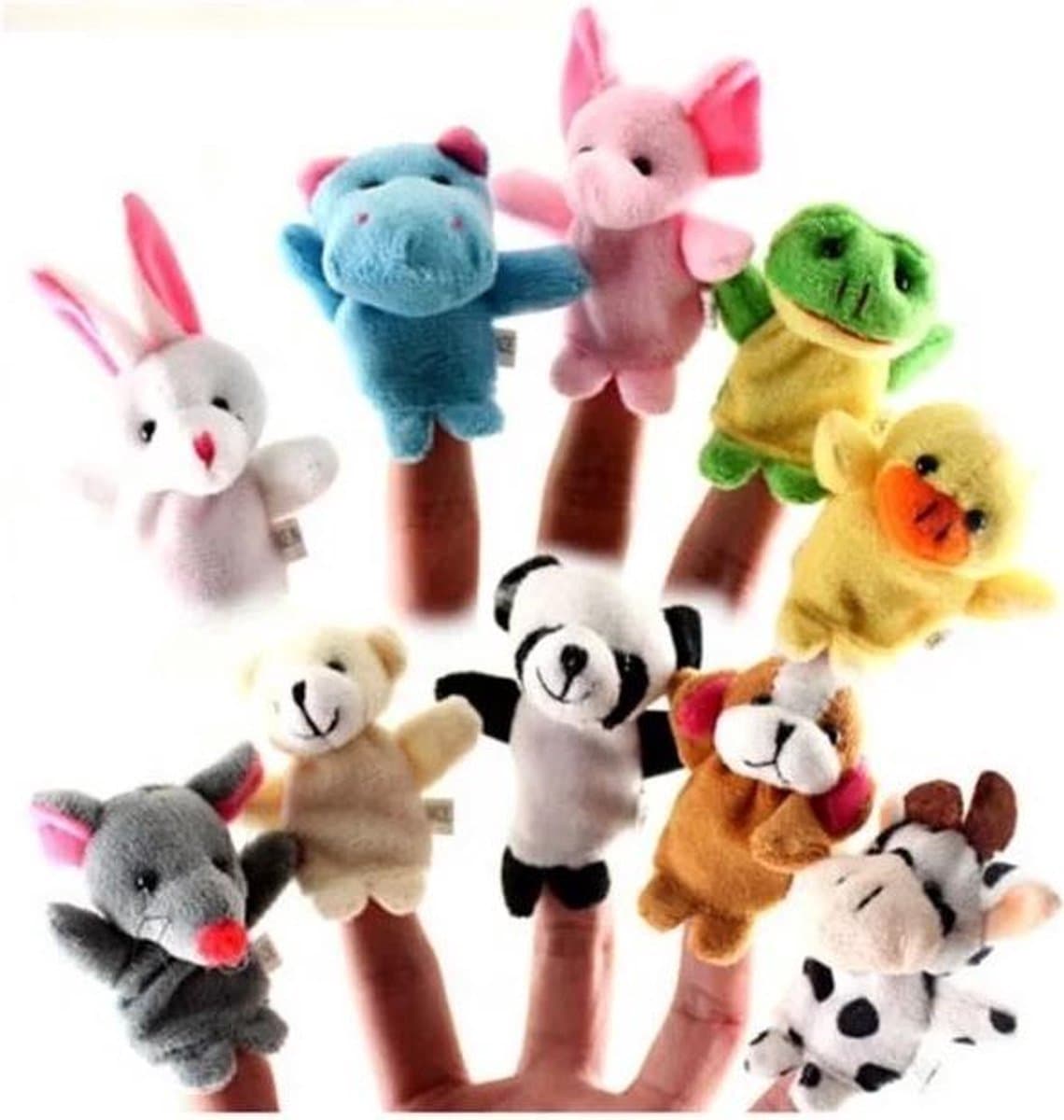 10 Vrolijke Vingerpoppetjes Dieren - Vinger Poppetjes Bos - Vingertop Poppen Diertjes (EAN: 8720701340596): Wat zijn deze vingerpoppetjes