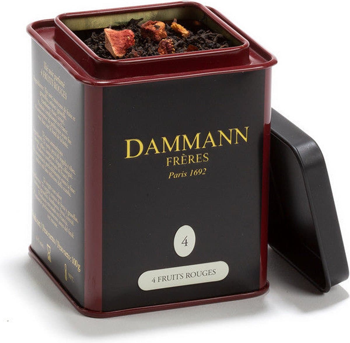 Dammann Frères - 4 Fruit Rouges - 100 gram losse zwarte thee met vruchtensmaken (EAN: 3259920067496): Wat maakt deze thee zó bijzonder