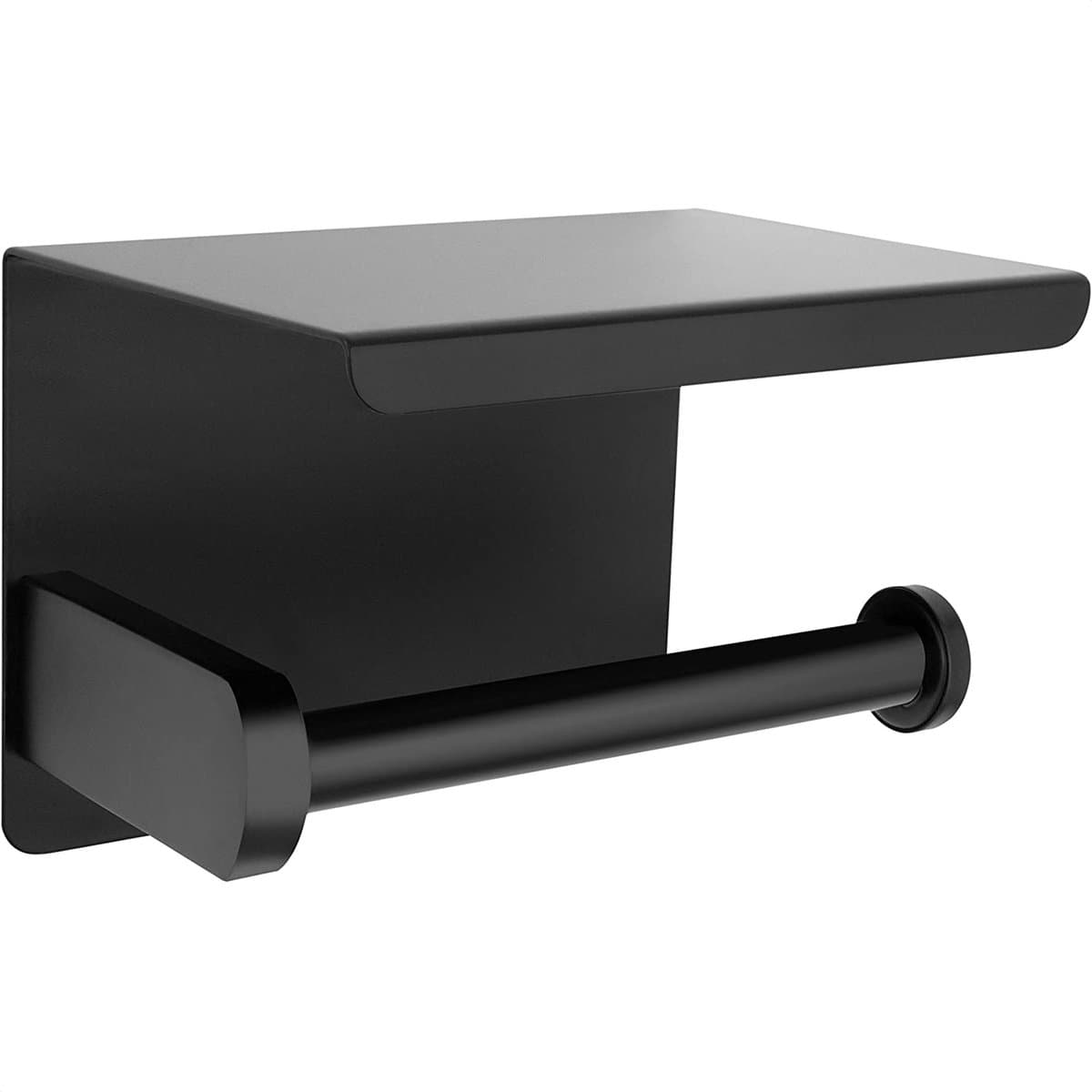 Strex WC Rolhouder met Plankje - Zwart - Zelfklevend / Boren / Zonder Boren - Toiletrolhouder - WC Papier Houder (EAN: 8720254661124): Waarom een plankje boven je wc-rol