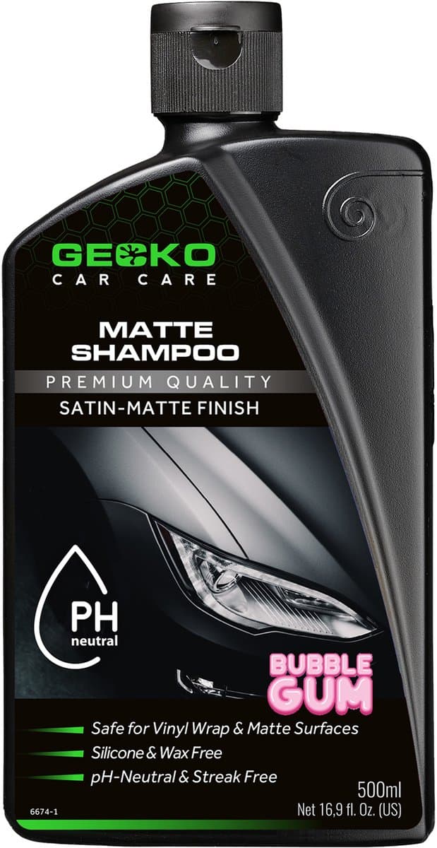 Gecko Matte Shampoo - voor matte lak en wraps - siliconenvrij - 500ml (EAN: 8718226875785): Waarom ik altijd op zoek ben naar een goede matte shampoo