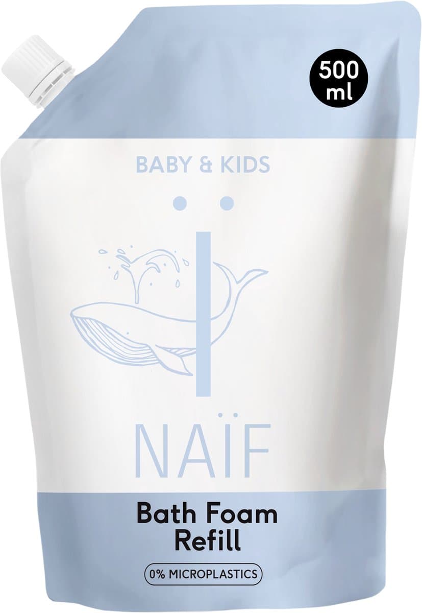 Naïf - Badschuim Refill - Babyverzorging - Navulverpakking - Natuurlijke Ingrediënten - Baby & Kind - 500ml (EAN: 8720254710990): Wat is dit nou eigenlijk
