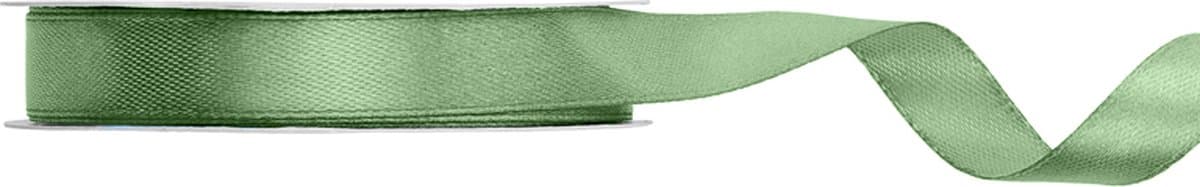 Satijn lint 12mm breed sage groen , rol 25 meter - hobbylint - sierlint - cadeaulint - satin ribbon (EAN: 5904555055148)
