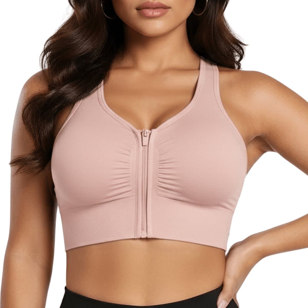 Sport BH Met Rits - BH met Voorsluiting - Push Up BH zonder beugel - Maat XXL - Roze - Extra comfortabele Sport BH - Sport bh dames - Shock absorber - Sport top - Magic bra - Comfort BH (EAN: 8721184178027): 🎀 Wat maakt deze BH zo bijzonder