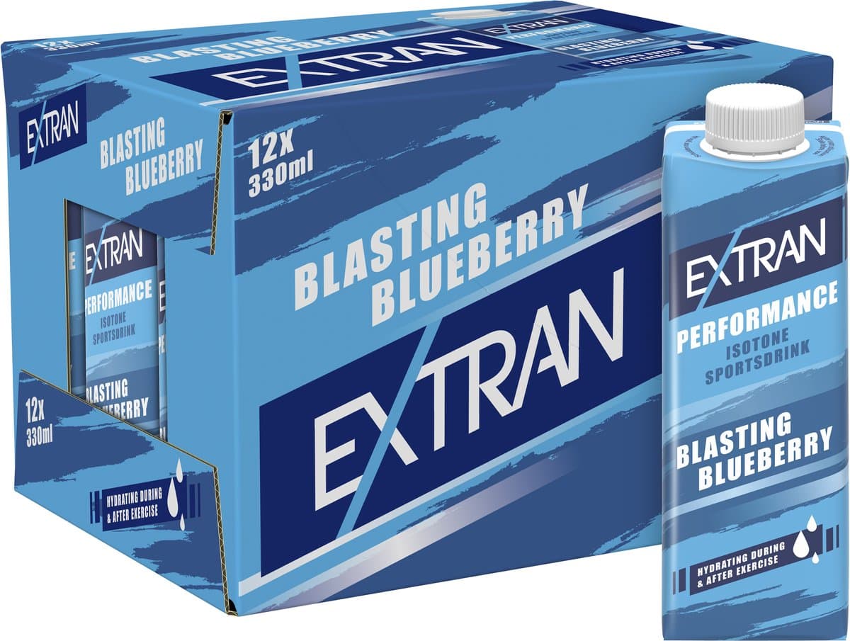 Extran - Sportdrank - Performance - blasting-blueberry - 12 x 0,33l (EAN: 8720157402978)