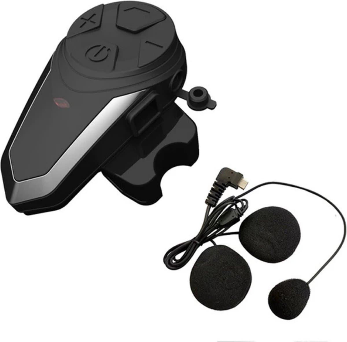 Intercom Motor Helm - Motor Communicatie Handsfree - Motorhelm Headset Bluetooth Draadloos - Zwart (EAN: 8721161987338)