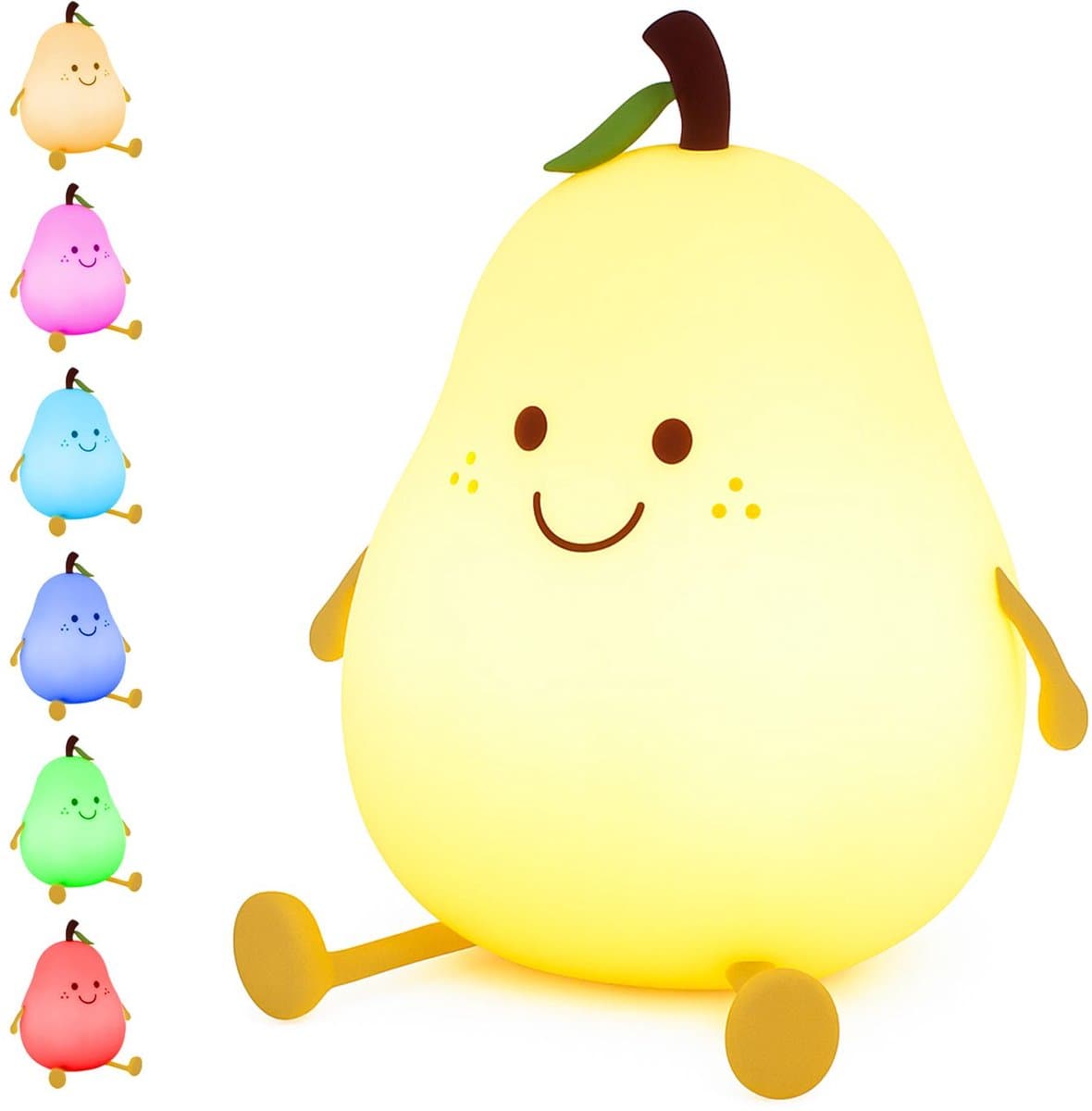 Bright Care® Oplaadbare Nachtlampje voor Kinderen en Baby's - met Touchbediening - Met Timer - Draadloos - Bedlampje - 7 kleuren (EAN: 8721082266185)