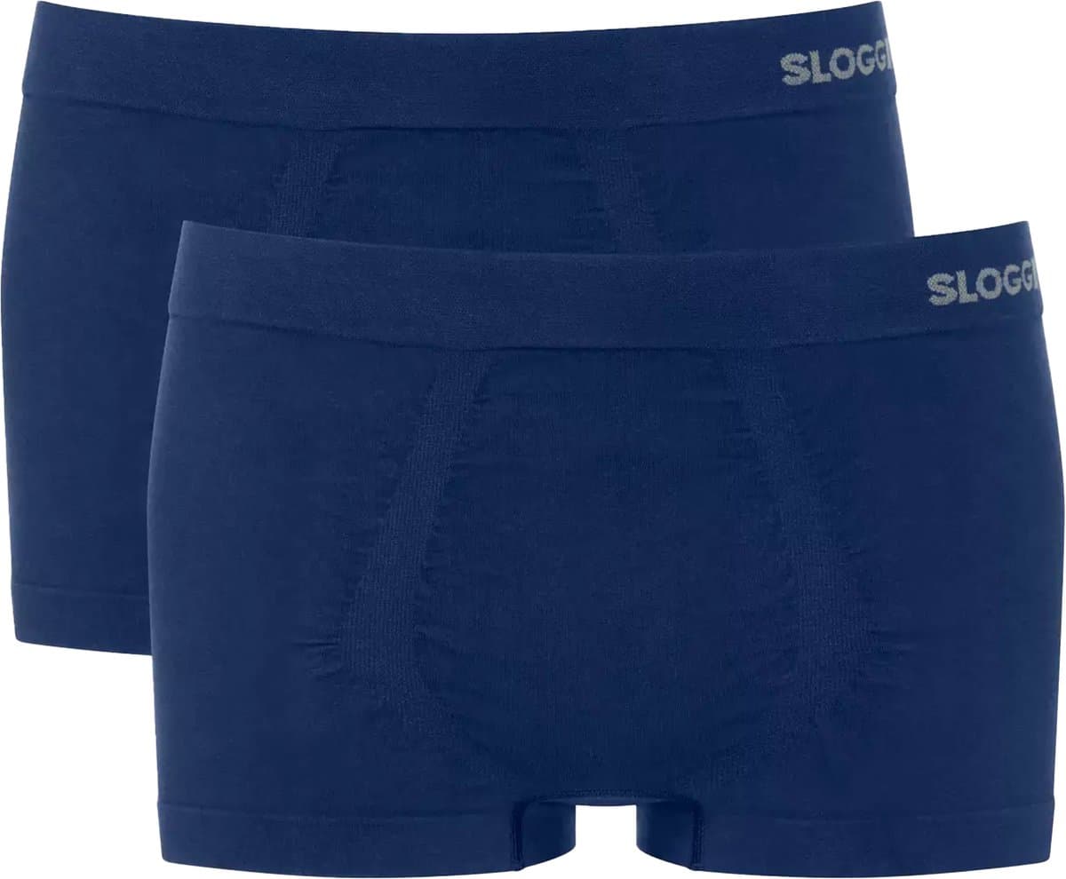 Sloggi Men GO Smooth Hipster - heren boxershort korte pijp (2-pack) - donkerblauw (EAN: 7613111220675)