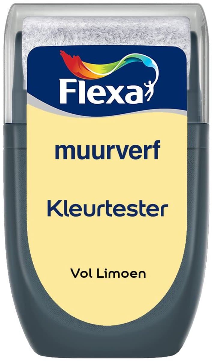 Flexa - Kleurtester Muurverf Vol Limoen 30 ML - Mengverf - 0.03L (EAN: 8711113179546): Even eerlijk De struggle met de juiste kleur