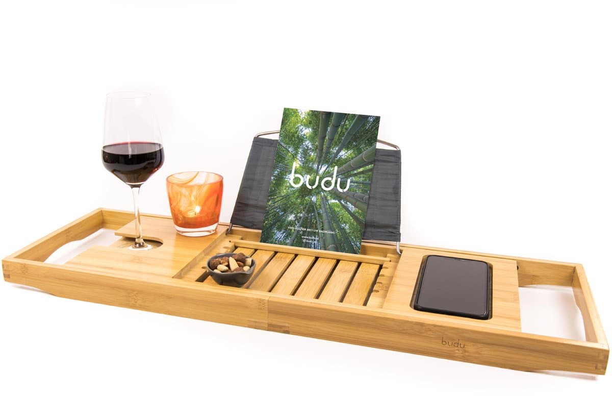 Budu Badplank Bamboe - Badplank voor in bad - Verstelbaar badrek - Houten badplank - Badrekje - Badplank hout - 70-105 cm (EAN: 8719327302521): Waarom bamboe in de badkamer
