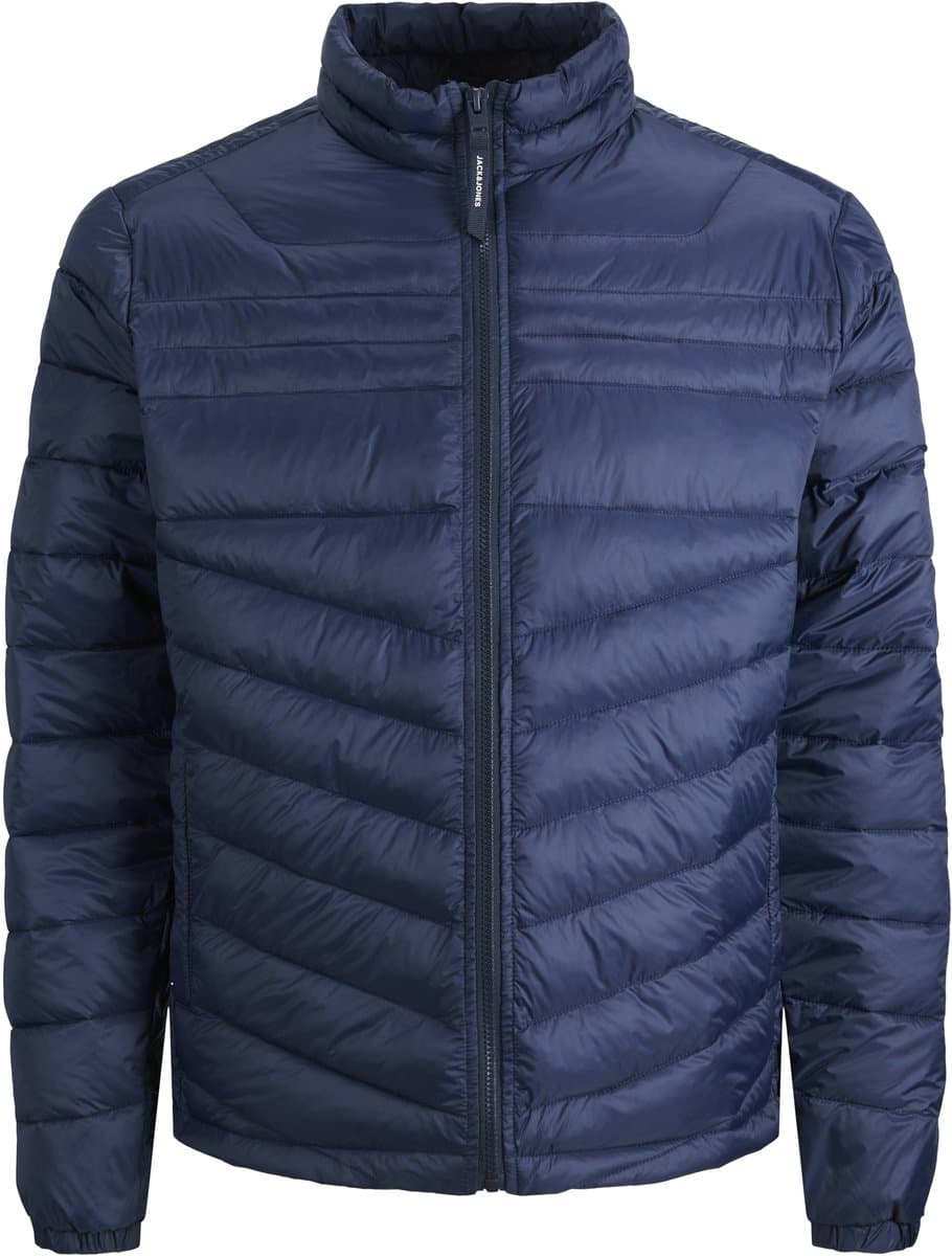 Jack & Jones - Heren Jas zomer JJe Hero Puffer Collar - Blauw - Maat S (EAN: 5715307363875)