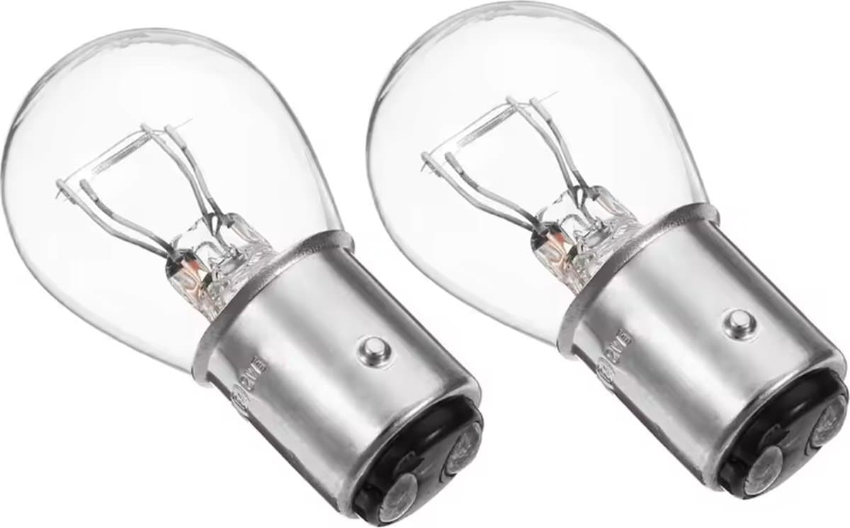 TLVX 2 stuks BAY15D 1157 P21/5W Origineel Halogeen Autolampen - Achterlampen – Remlicht - Stadslicht - Dagrijverlichting – Auto Verlichting – Duplo lamp - Bayonet – Draaifitting – Draailamp - 3000 Geel licht - 12V - (2 stuks) (EAN: 8720872288147):...