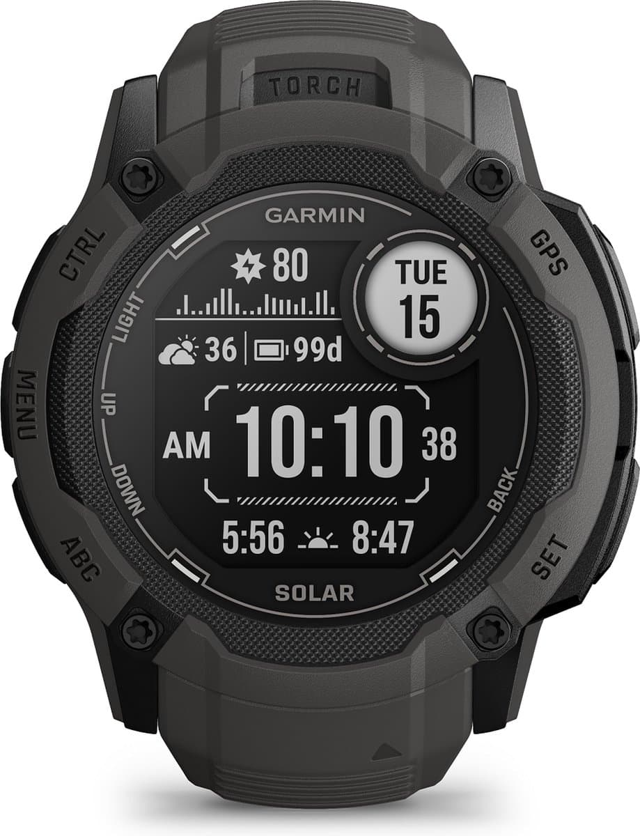 Garmin Instinct 2X Solar - Smartwatch - Oneindige batterijduur met Solar - Ingebouwde zaklamp - Multi-band GNSS - Graphite (EAN: 0753759319328): Waarom deze smartwatch