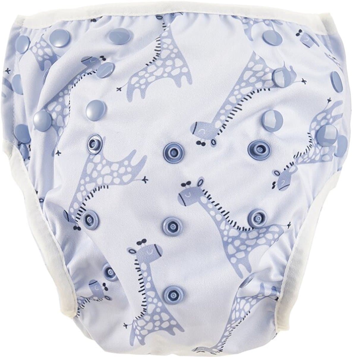 HappyBear | Zwemluier - Blue Giraffe | 0-3 jaar | Wasbaar | Licht en compact - handig voor op reis | Goede pasvorm door elastische sluiting (EAN: 8720589331891): **Een Prachtige Versie van Je Kind**