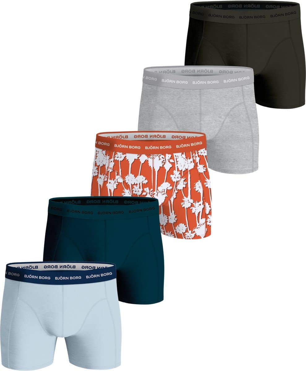 Björn Borg - Heren - Boxershort Cotton Stretch 5-Pack - Blauw/Grijs/Groen/Multicolour/Rood - Maat M (EAN: 6095405829886): Waarom ik deze shorts uitprobeerde