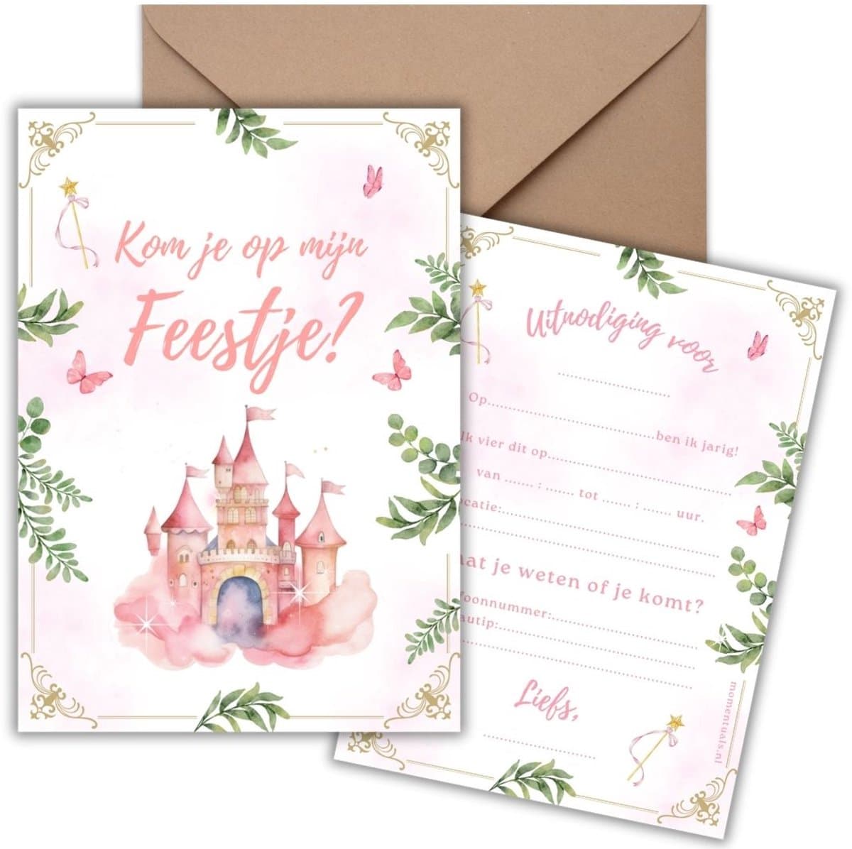 Uitnodiging Kinderfeestje 10 Kaarten + Enveloppen - Prinses - Roze – Meisje – Uitnodigingskaarten - Beschrijfbaar – Verjaardag Kind (EAN: 8721161817161): **Waarom Deze Uitnodigingskaarten Voor Mij een Must-Have Zijn**