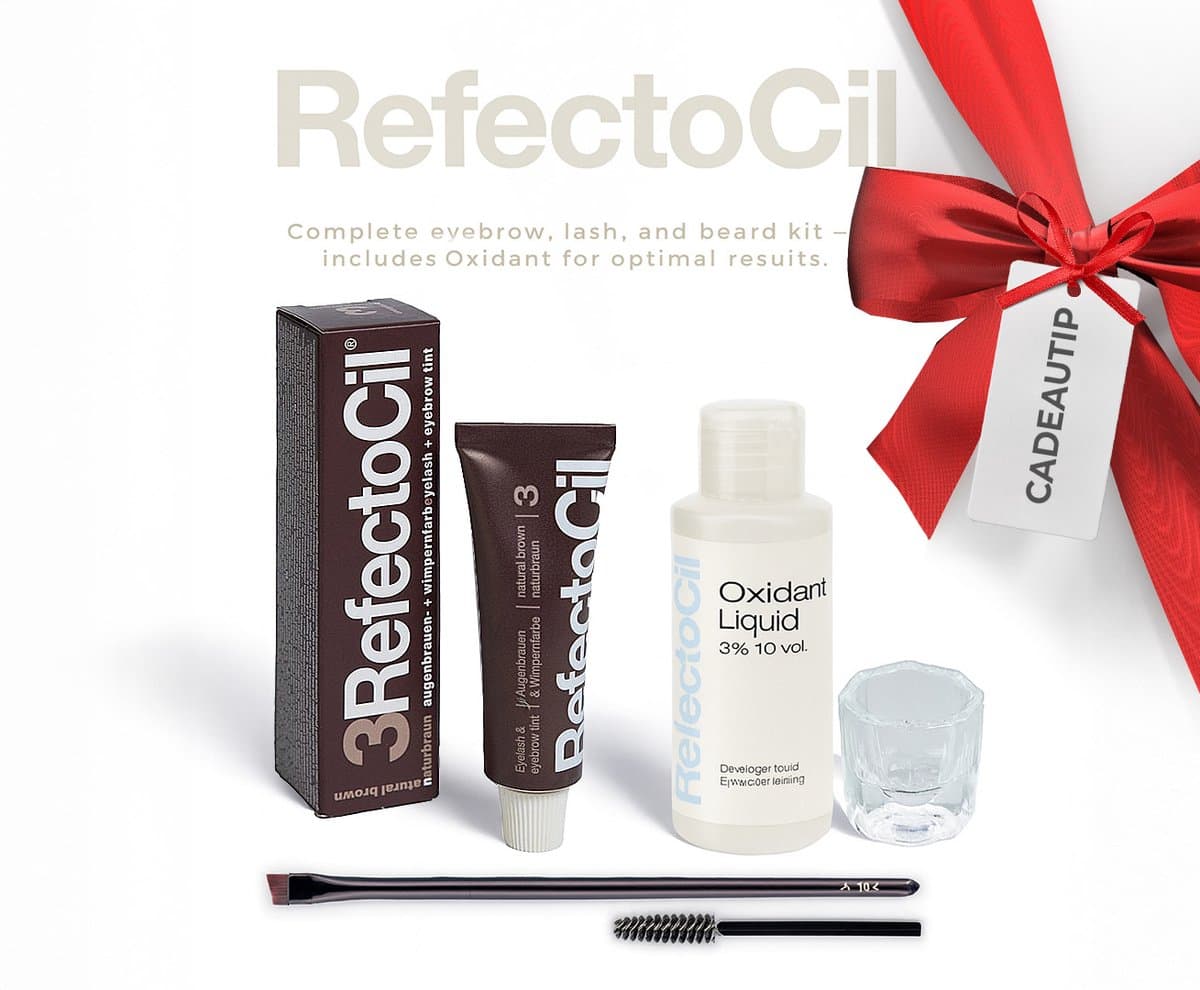 RefectoCil Wimper- en Wenkbrauwverf Kit - No. 3 Natural Brown - Complete Set (EAN: 0000008720627): Wat zit er in de kit 📦