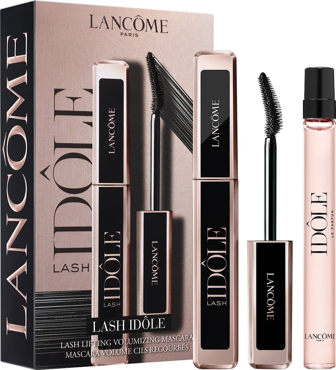 Lancôme Lash Idole Make Up Routine Geschenkset: Lash Idôle Mascara Zwart + Idôle Eau de Parfum 10ml Travel Size - Makeup & Parfum Routine Cadeaupakket (EAN: 3614274393590): De mascara een waar volumemagieertje ✨