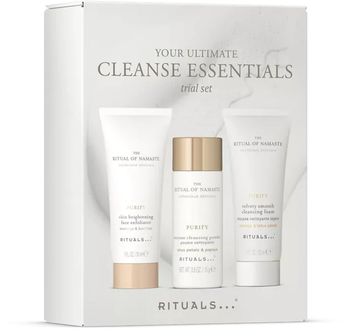 Rituals - Skincare Set voor Vrouwen - Gezichtscrème 30 ml + Reinigingspoeder 15 g + Reinigingsschuim 30 ml - Giftset Vrouw - Geschenkset - Cadeaudoos - Geschenkdoos - Cadeaus - Dagcrème - Creme - Gezichtsreiniger - Gezichtsscrub - Scrub - Face Was...