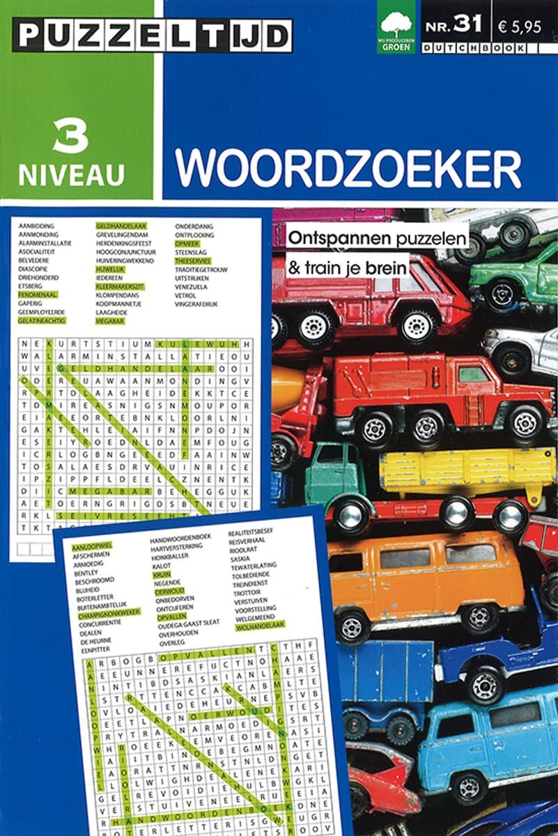 Puzzeltijd Woordzoeker Puzzelboek – Niveau 3 Sterren – 96 Pagina’s Voor de echte Puzzelaar (EAN: 8710835875798): Een boek dat jouw geest van creativiteit aanraakt
