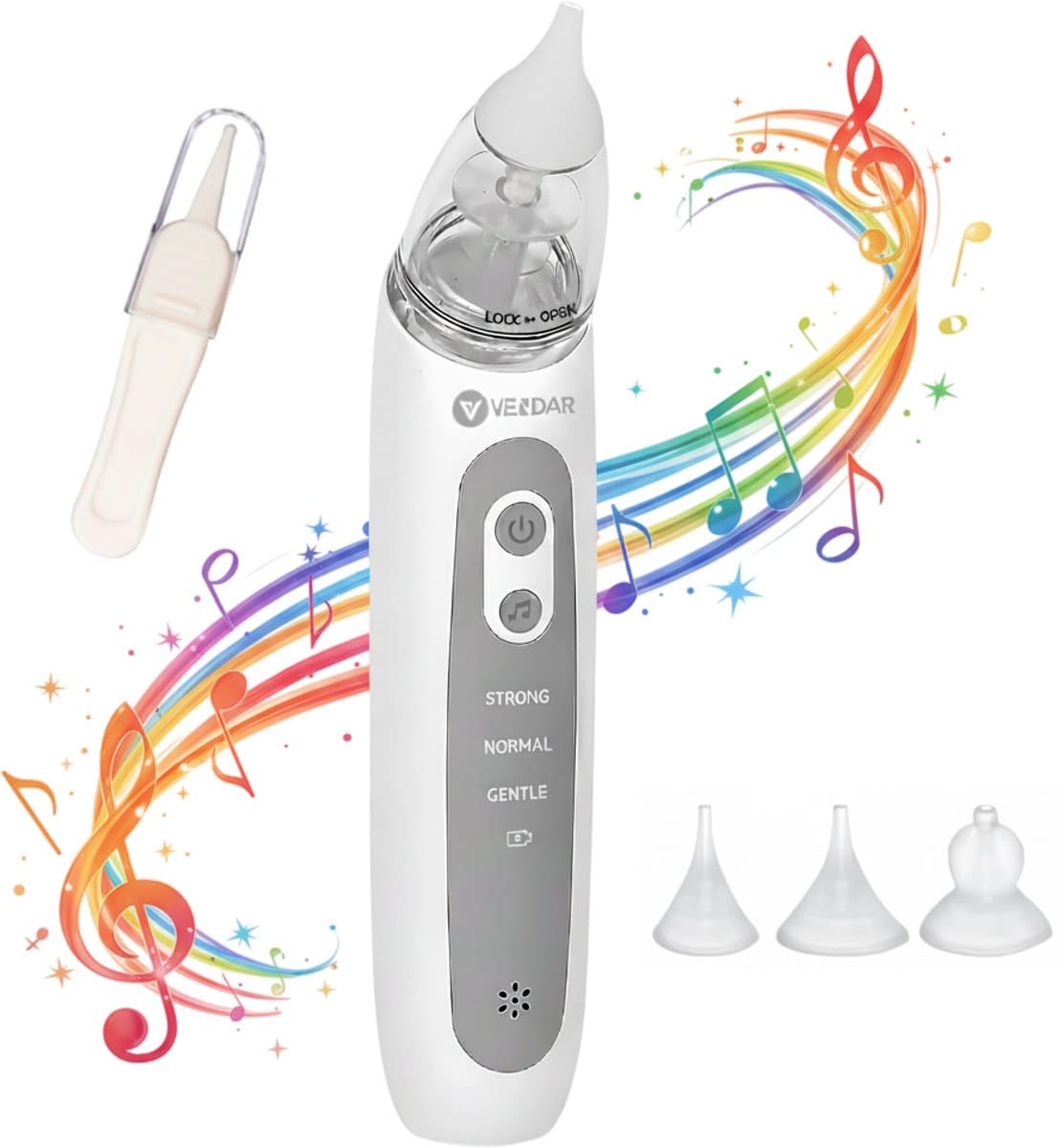 Vendar® BabyCare PRO - Baby Neusreiniger - Baby Neusreiniger Elektrisch - Neusdouche Elektrisch - Snoetenpoetser - Neuszuiger - Grote Batterij - USB C (EAN: 8720892720122): Wat maakt deze neusreiniger zo bijzonder