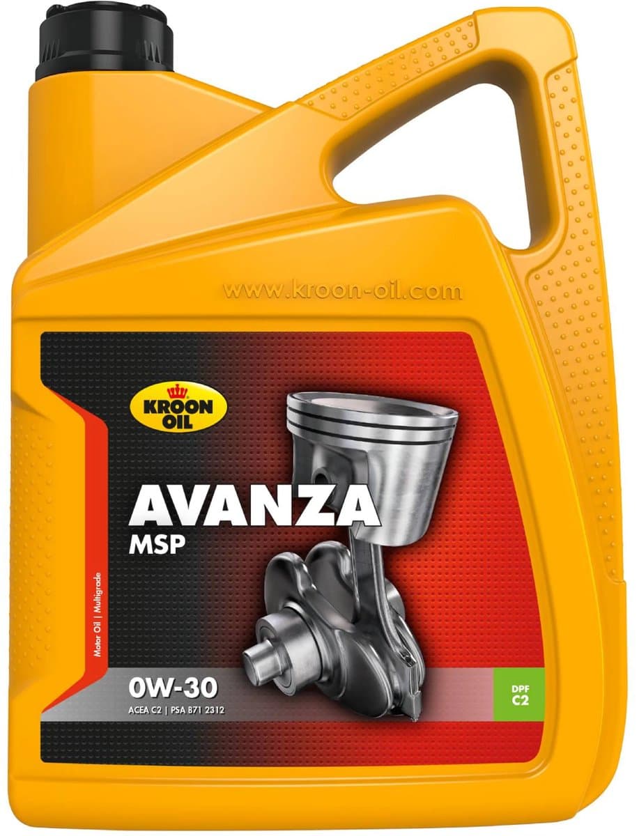 Kroon-Oil Avanza MSP - 0W-30 Motorolie - Volsynthetisch - 5000ml - Geen kleur (EAN: 8710128359424)