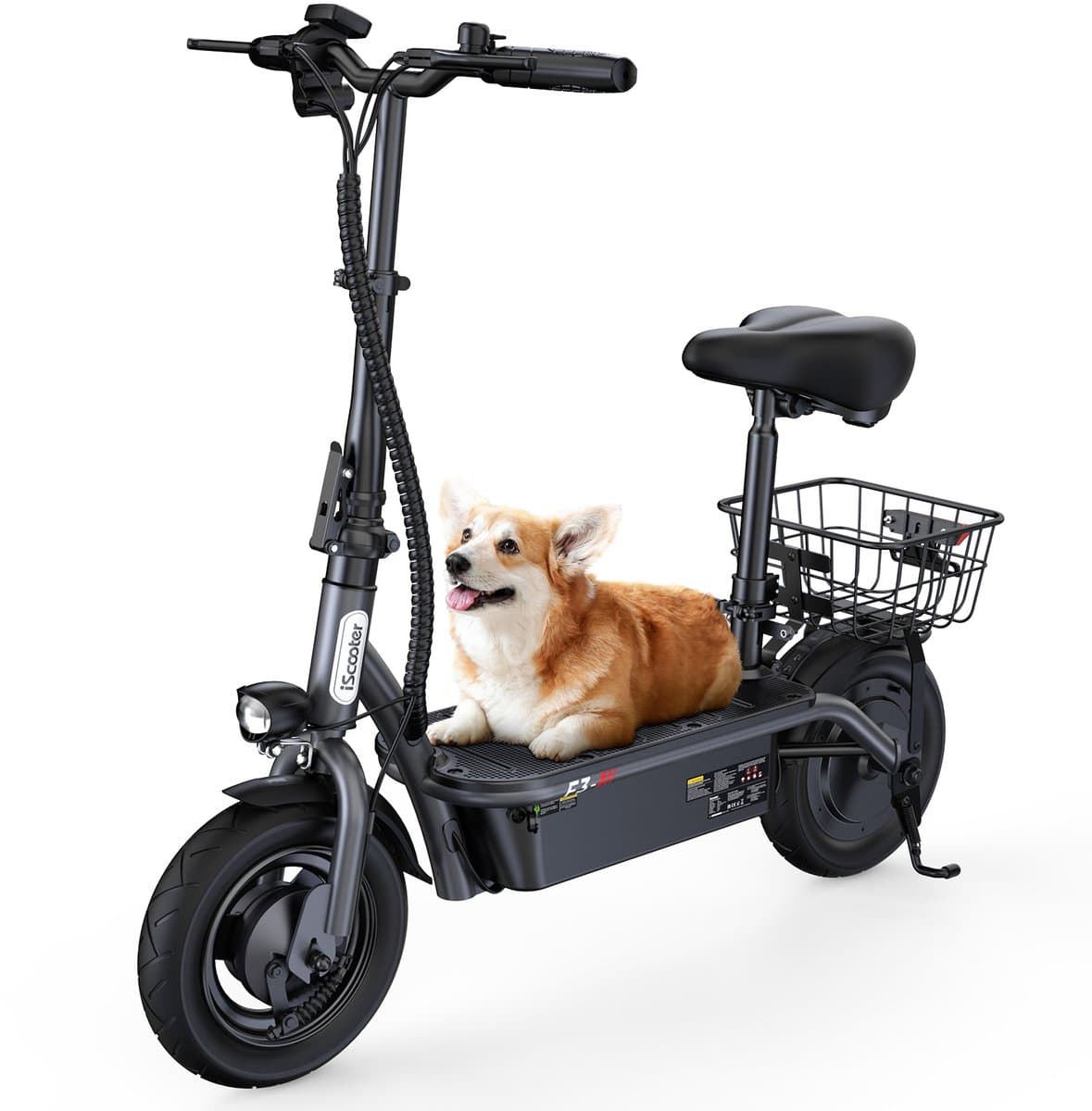 iScooter F3 Elektrische Step Volwassenen met Zitje - 60km Bereik - 1000W - 10 Inch - Opvouwbaar (EAN: 8032766094261)