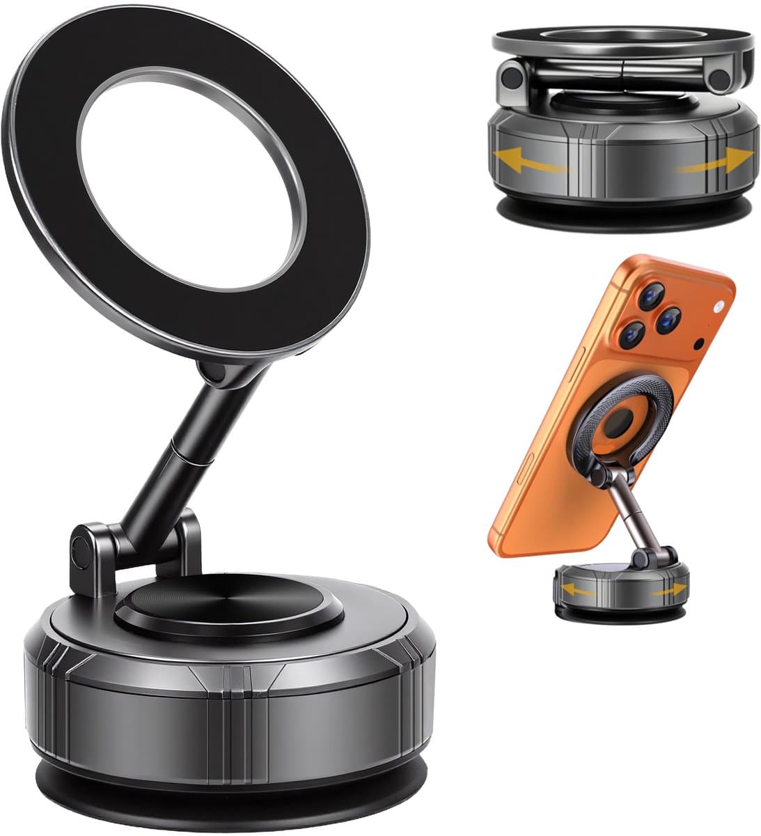 Blynk Magnetische Telefoonhouder Auto – Vacuüm Zuignap Dashboard & Raam – 360° Draaibaar – GSM Houder - Sterke Magneet – Geschikt voor iPhone MagSafe en Android (EAN: 8721161015901): 🎉 Waarom de Blynk houder zo’n buzz heeft