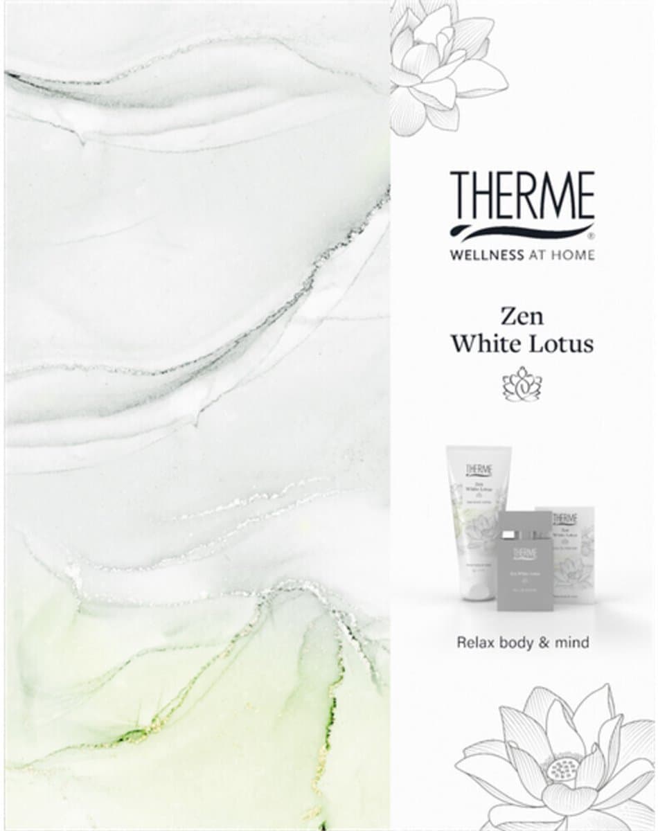 THERME Zen White Lotus Perfume Gift Set - gesckenkset - Eau de Parfum 30 ml+Shower Satin 200 ml (EAN: 8714319243318): 💧 De Geur die je Zelf Zult Waarderen