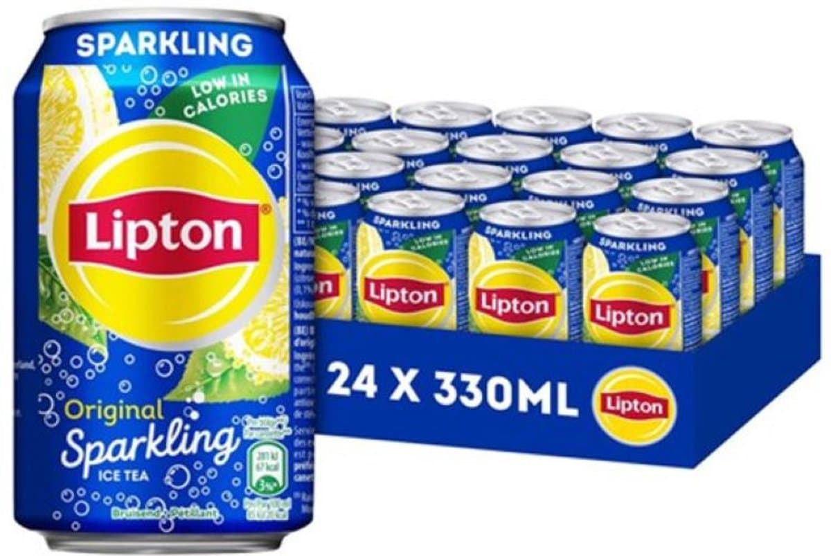 Lipton Ice Tea Sparkling Blikjes Tray - 24 x 33cl (EAN: 8714100761885): Mijn ervaring een blikje dat meteen in de smaak valt