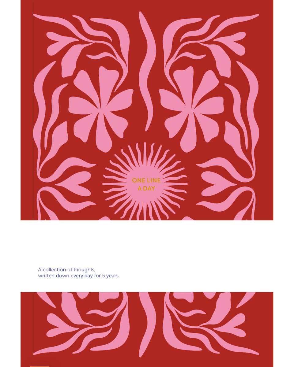 Fabrique One line a day - Dagboek voor 5 Jaar - Sun Flow Roze (EAN: 8721154632696)