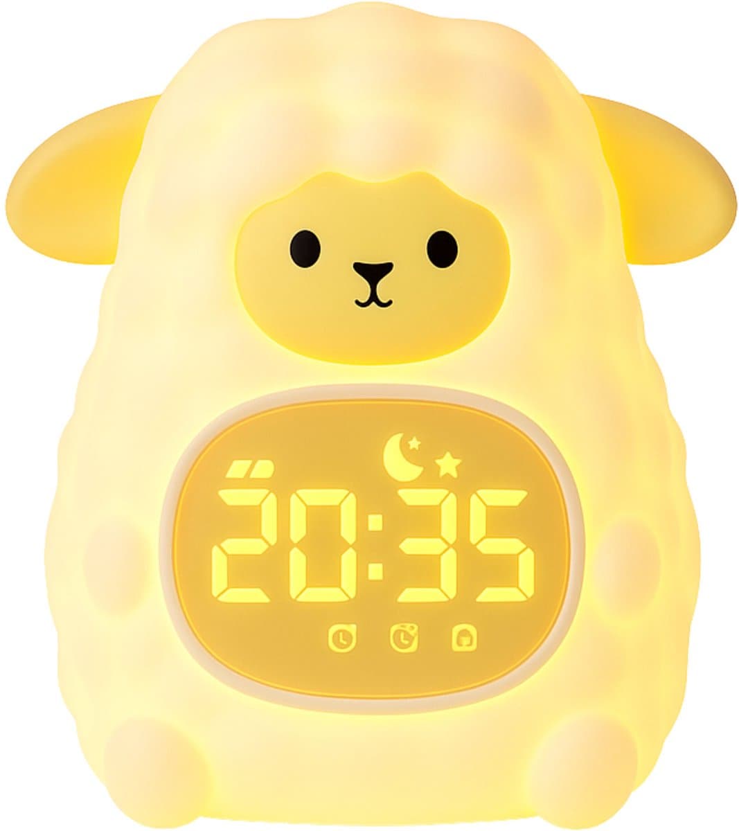 Nextora Slaaptrainer - Kinderwekker - Slaaptrainer Kinderen - Slaaptrainer Schaap - Slaaptrainer Kind - Lichtwekker - Nachtlampje baby - White Noise Slaaphulp - Wit (EAN: 8720892680778)