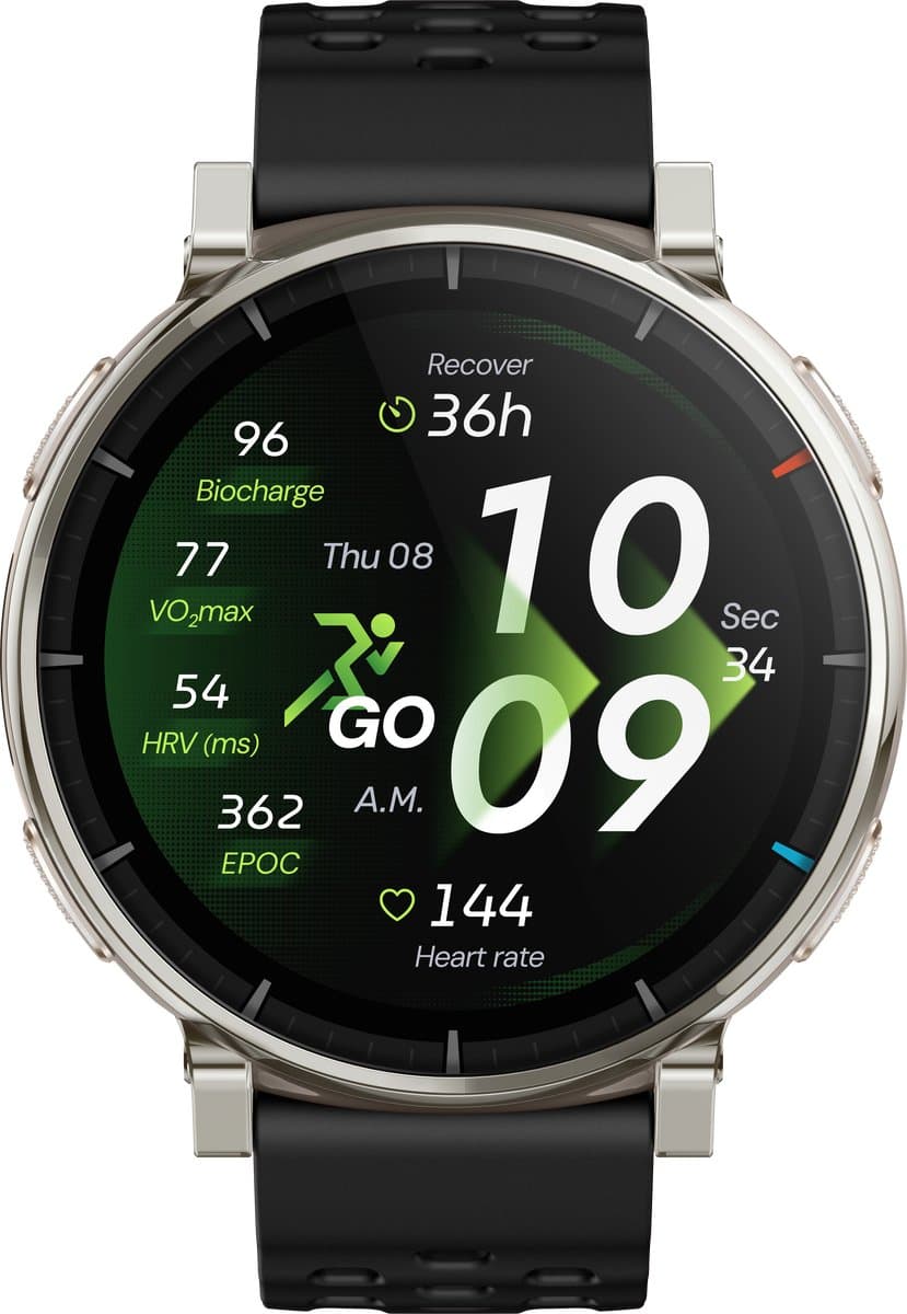 Amazfit Active 3 Premium Apex Silver (Zilver Zwart) (EAN: 6972596109792): Wat Is Het Gezellig 👀