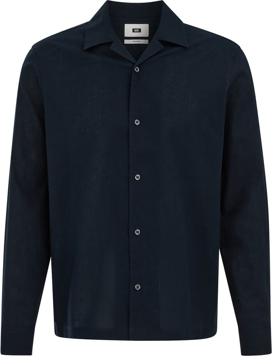 WE Fashion Heren regular fit overhemd van linnenmix (EAN: 8721128668621)