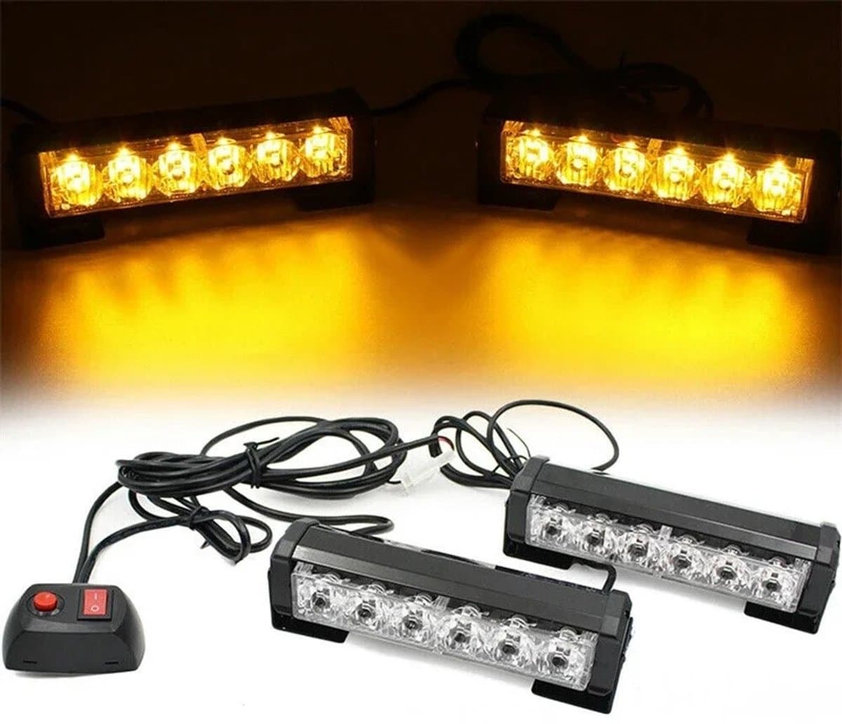 XEOD LED Flitsers Oranje - 12V - 24V - 8 Flits patronen - Gevarenlichten - Vrachtwagen - Bestelauto - Bestel bus - Veilig werken langs de weg - Met schakelaar - 2 Stuks (EAN: 8720849867467): Waarom ik er meteen voor koos