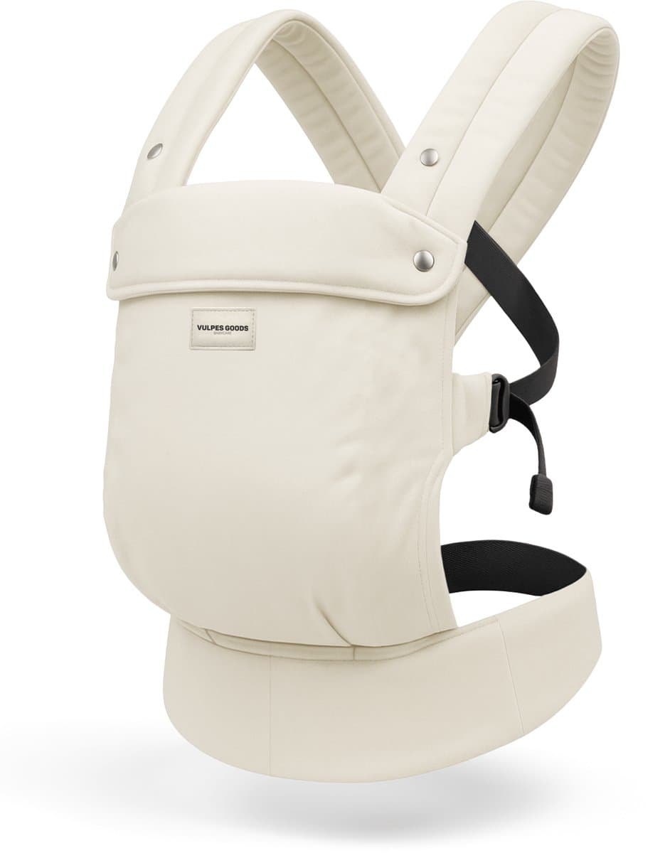 Vulpes Goods® BabyCare - Draagzak – Ergonomische Baby Draagzak 0-36 mnd – Luxe Buikdrager tot 20 kg – OEKO-TEX® Katoen – Handsfree Comfort - Met Rugsteun & M-Positie - Crème (EAN: 8721325569004): Ontdek de Vulpes Goods® BabyCare Draagzak – Een Mus...