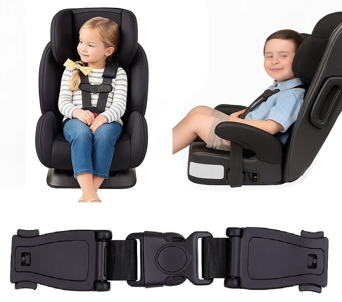 Autostoel Gordelclip I Gordelversmaller I Veiligheidsgordel Babystoel I Autogordel clip I Gordelklem I Geschikt voor Maxi Cosi I Verstelbare Clip I NIEUWE VERSIE (EAN: 8721025507641)