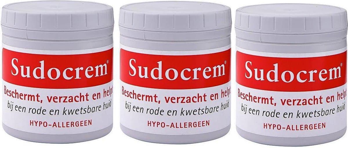 Sudocrem - Luierzalf - 3 x 250 Gram Voordeelverpakking (EAN: 8719738012187)