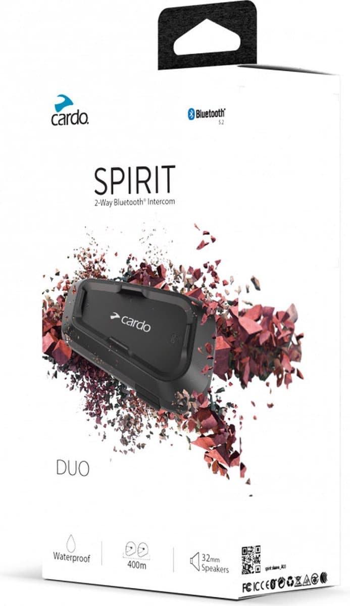 Cardo Systems Spirit Duo - Bluetooth communicatiesysteem - JBL speakers (EAN: 0828831843074)