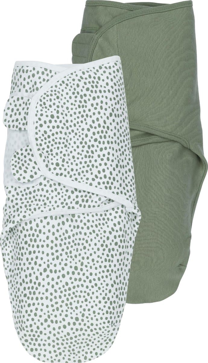 Meyco Baby Cheetah/Uni swaddlemeyco inbakerdoek - 2-pack - forest green - 0-3 maanden - 1.0 TOG (EAN: 4054703310115)