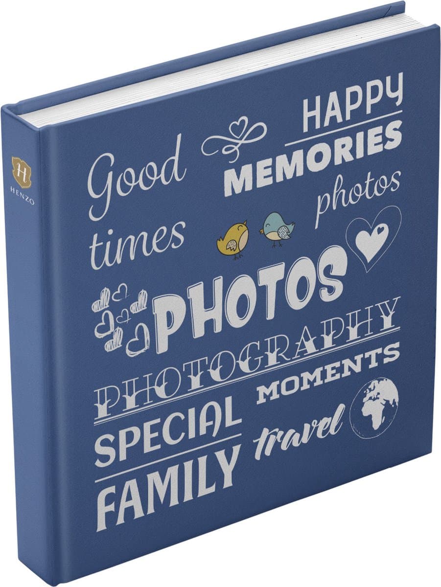 Fotoalbum - Henzo - Fantasy Wording - 400 foto's - Blauw (EAN: 8711229107303)