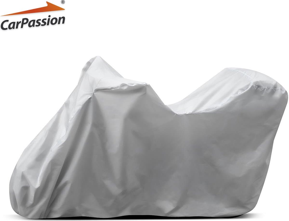 CarPassion Motorhoes - Beschermhoes - Waterdicht & Vorstbestendig - Maat S - Grijs - 205 x 90 x 120 cm (EAN: 5903678450175)