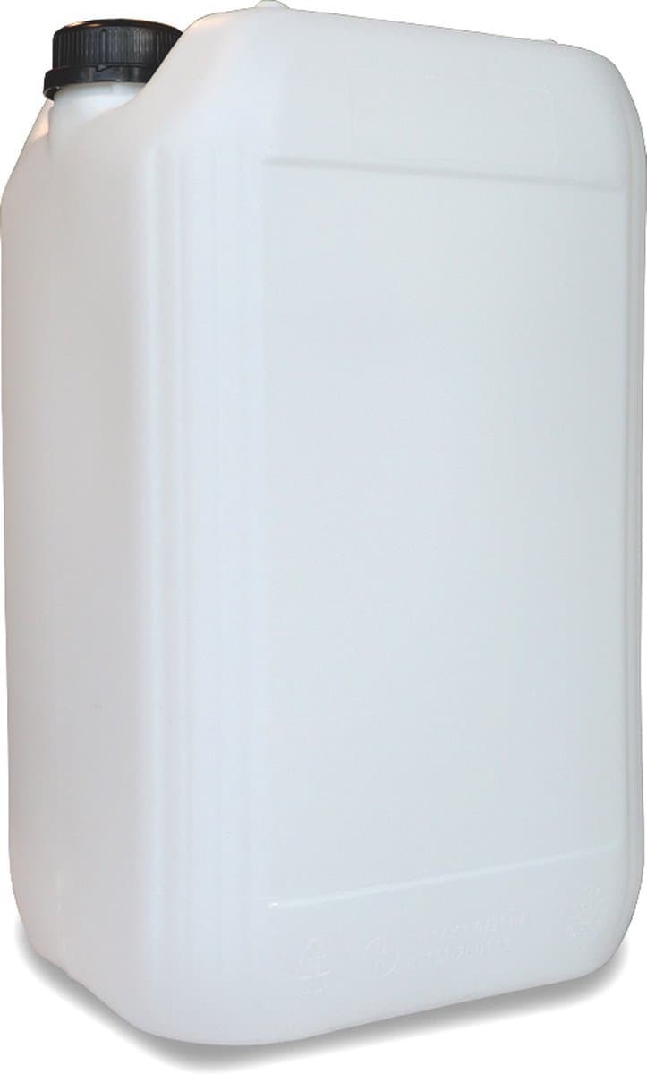 Jerrycan 25 Liter - Transparant - Kunststof - Opstapelbaar - UN-Gecertificeerd - Geschikt voor Benzine, Diesel, Water, Desinfectie Vat - Stapelbare Jerrycans (EAN: 8720618450470)