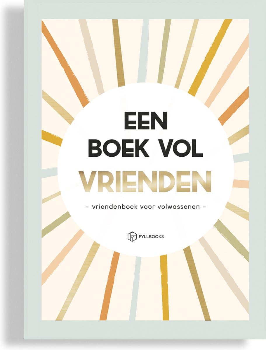 Fyllbooks - Vriendenboek voor Volwassenen - Invulboek - Vriendschap - Multi - Ruimte voor 25 Vrienden (EAN: 9789083415697)