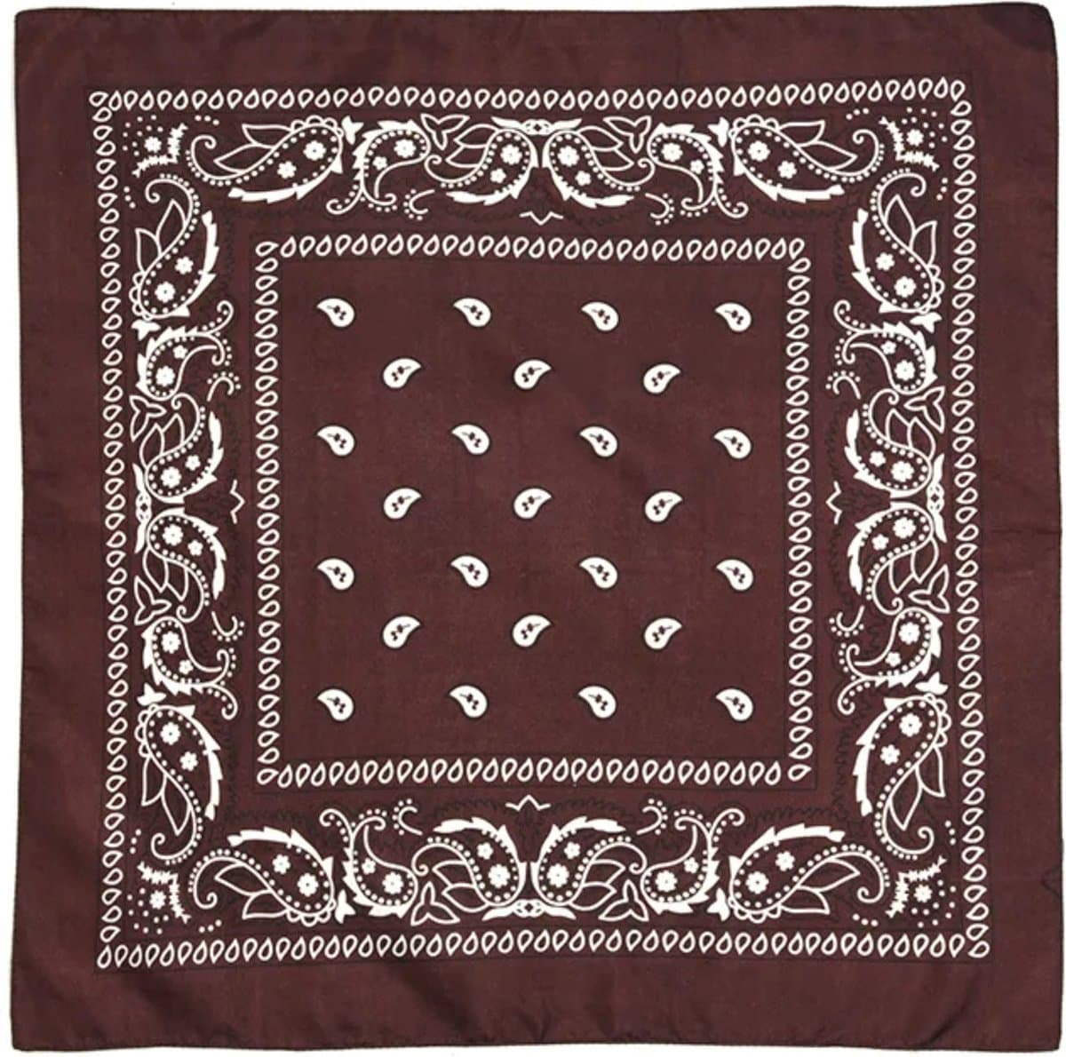 Fako Fashion - Bandana - Hoofddoek - Mondbescherming - Zakdoek - Sjaal - Paisley - Bruin (EAN: 8720629414515): Waarom deze bandana zo’n gespreksonderwerp is