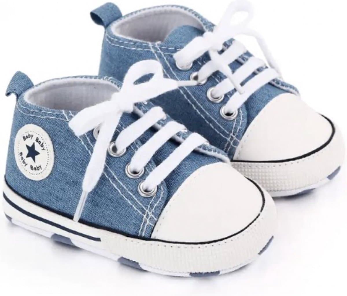 Baby Schoenen - Pasgeboren Babyschoenen - Meisjes/Jongens - Eerste Baby Schoentjes - 0-6 maanden - Maat 17 - Baby slofjes 11cm (EAN: 7446032926926)