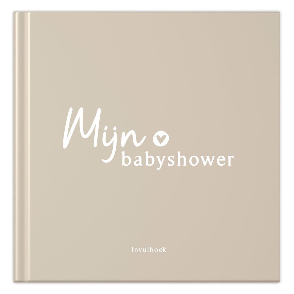 Fyllbooks - Babyshower Invulboek - Gastenboek Babyshower - Beige - Geschikt voor: 20 Gasten (EAN: 9789083414997)